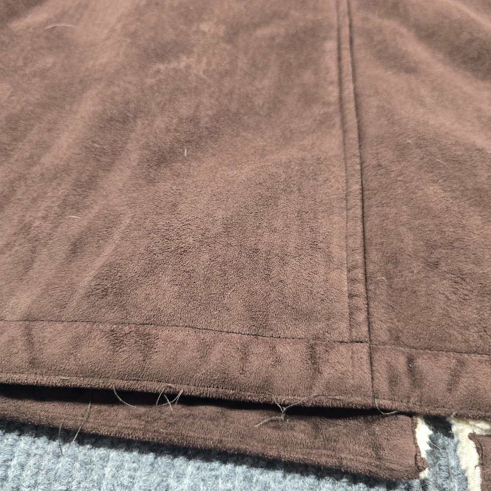 Lauren Ralph Lauren Coat Womens 3X Brown Faux Suede Sherpa Lined Button Front - Picture 10 of 15